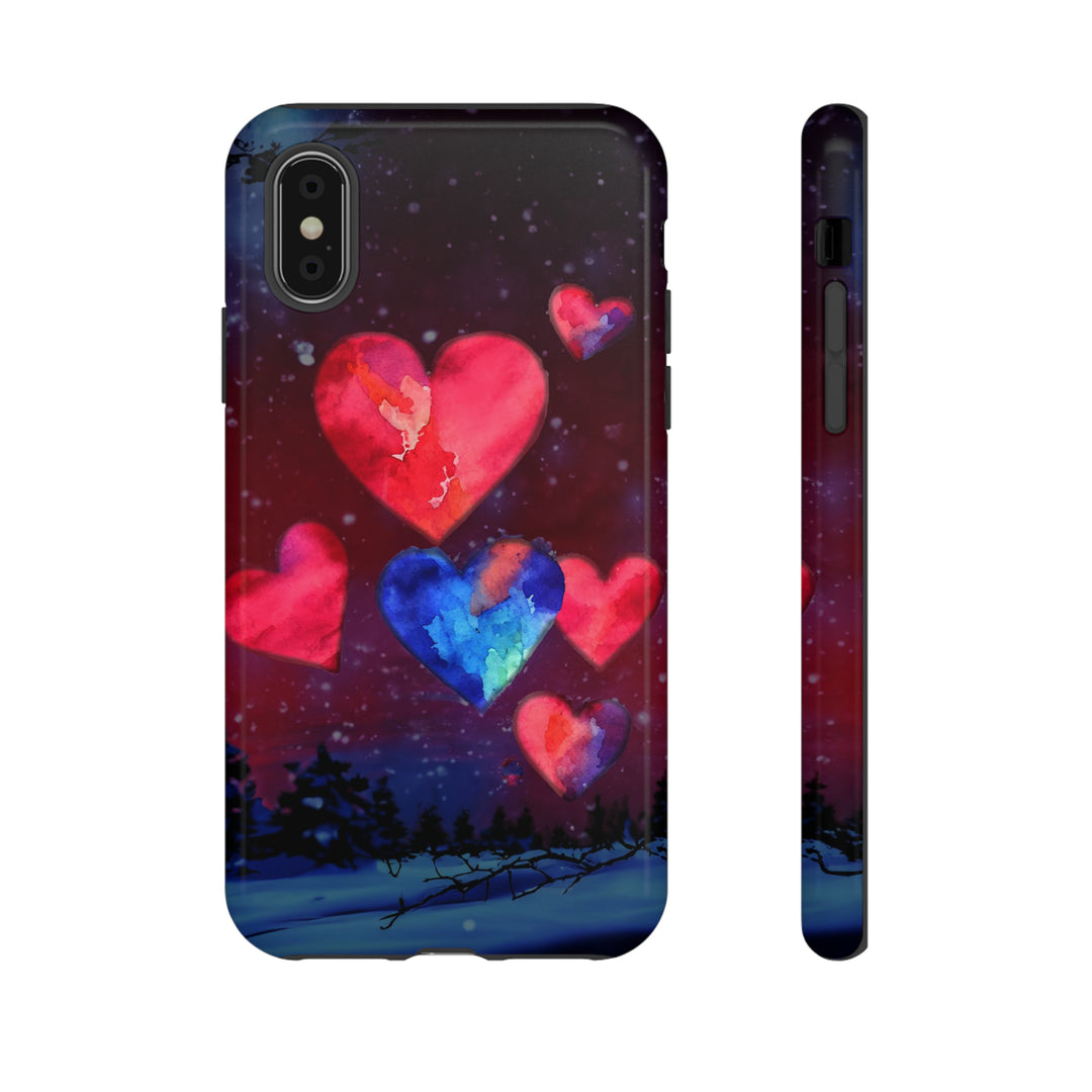Cute IPhone Case | Rising Heart Love Night, iPhone 15 Case | iPhone 15 Pro Case, Iphone 14 Case, Iphone 14 Pro Max Case, Iphone 13 Case - Studio40ParkLane