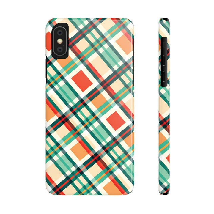 Slim Checkered Plaid Gift for Her Cute Phone Cases for Iphone 16 Pro Max | iPhone 15 Case | iPhone 15 Pro Max Case, Iphone 14, 13, 12, 11, 10, 8, 7 - Studio40ParkLane