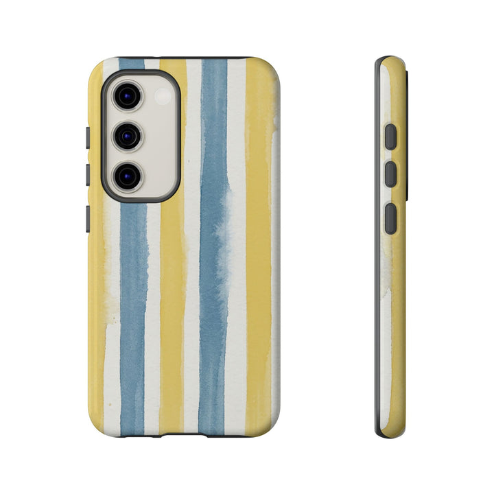 Tough Cute Yellow Stripes Phone Case, for IPhone 17 Pro Max | Iphone 17 Air, Iphone 16, IPhone 15, 14 13 12, Samsung Galaxy S26, S25, S24, S23 - Studio40ParkLane