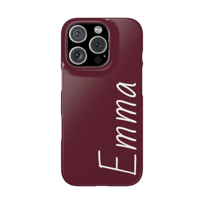 Personalized Initial Name Custom Slim Phone Cases for Iphone 16 Pro Max | iPhone 15 Case | iPhone 15 Pro Max Case, Iphone 14, 13, 12, 11, 10, 8, 7 - Studio40ParkLane