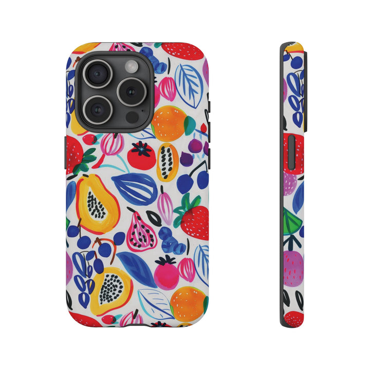 Premium Tough Summer Fruit Collage Gift for Her Cute Phone Cases for Samsung and Iphone, 16, 15, 14, S24, S23, S22, S21, S20, Plus, Ultra, Pro - Studio40ParkLane