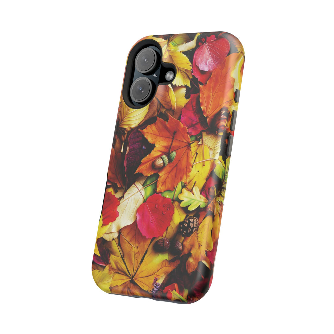 Aesthetic Tough Magsafe Fall Leaves Foliage Phone Case - For iPhone 17 Pro Max iPhone 16 Pro iPhone 15 Iphone 14 Plus 13 Pro 12 11 10 - Studio40ParkLane