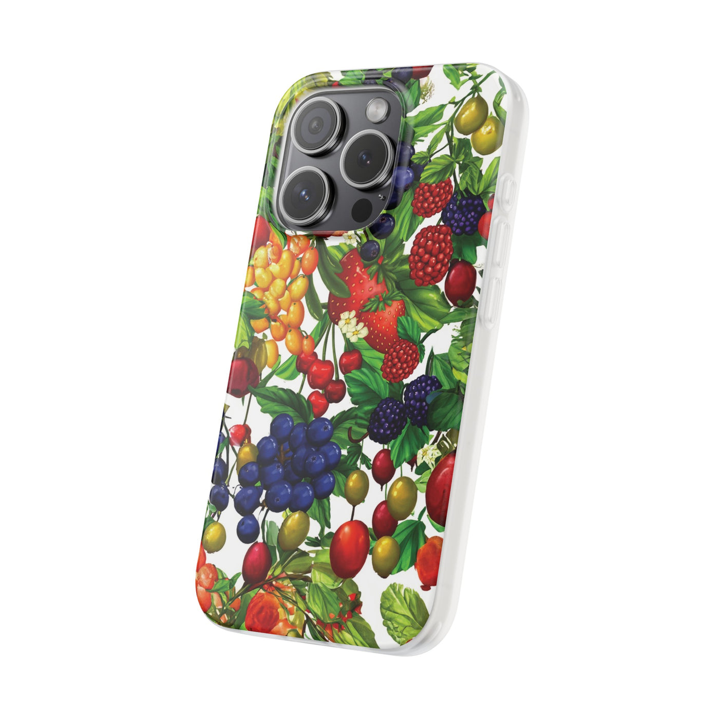 Cute Flexi Phone Cases, For Samsung Galaxy and Iphone, Summer Mixed Fruit, Galaxy S23 Phone Case, Samsung S22 Case, Samsung S21, Iphone 15, Iphone 14, Iphone 13