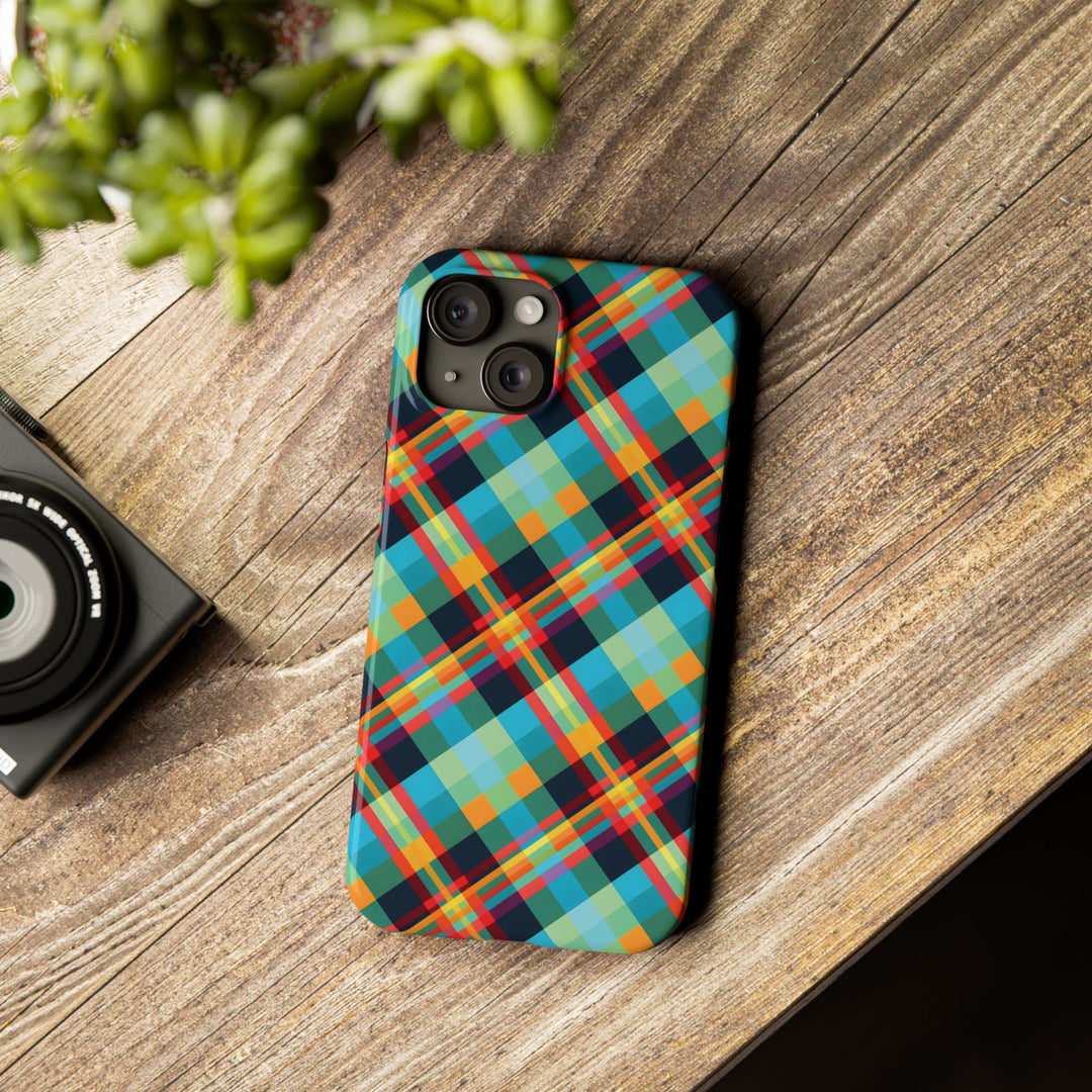 Slim Checkered Plaid Gift for Her Cute Phone Cases for Iphone 16 Pro Max | iPhone 15 Case | iPhone 15 Pro Max Case, Iphone 14, 13, 12, 11, 10, 8, 7 - Studio40ParkLane