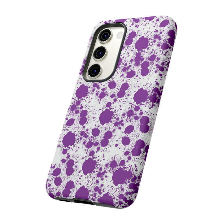 Cool Phone Case | Aesthetic Phone Case | Paint Splash Purple | For Samsung Galaxy S23, S22, S21, S20 | Luxury Double Layer | Cute - Studio40ParkLane