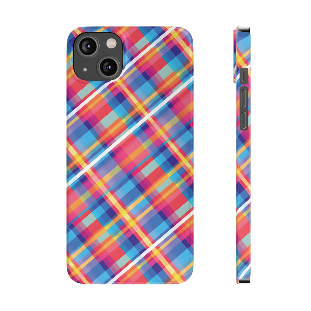 Slim Checkered Plaid Gift for Her Cute Phone Cases for Iphone 16 Pro Max | iPhone 15 Case | iPhone 15 Pro Max Case, Iphone 14, 13, 12, 11, 10, 8, 7 - Studio40ParkLane