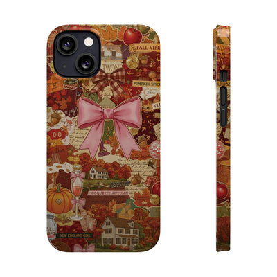 New England fall Coquette Collage Cute Phone Case for Iphone 16 - | iPhone 15 Pro Max Case | iPhone 14 Case Iphone 13 12 11 10 9 8 7 X XS - Studio40ParkLane