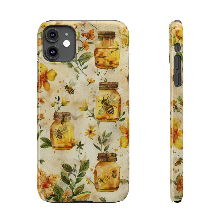 Slim Cute Phone Cases for Iphone | iPhone 15 Case | iPhone 15 Pro Max Case, Iphone 14, Iphone 14 Pro Max, Iphone 13, Honey Bees Yellow - Studio40ParkLane