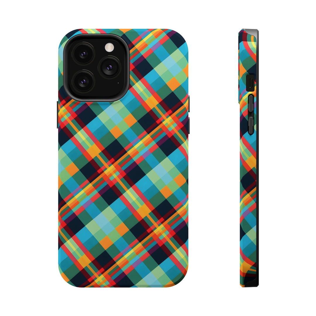 Checkered Plaid Magsafe Gift for Her Cute Phone Case for Iphone, | iPhone 16 | iPhone 15 Pro Max, Iphone 14 Pro Max, 13 12 11 10 9 8 7 - Studio40ParkLane