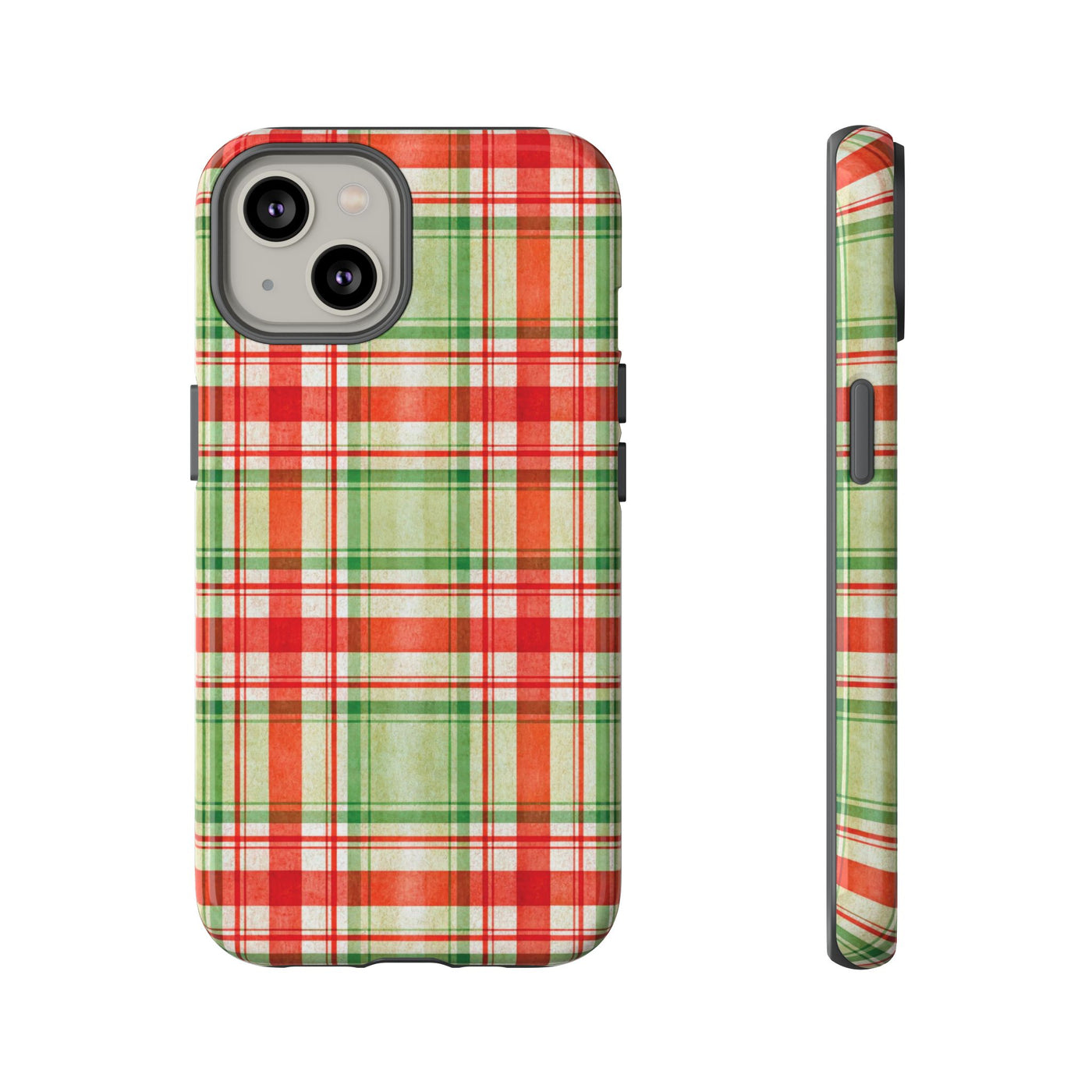 Aesthetic Tough Red Green Checkered Premium Phone Case - For iPhone 17 Pro Max iPhone 16 Pro iPhone 15 Iphone 14 Plus 13 Pro 12 11 10 XR XS - Studio40ParkLane