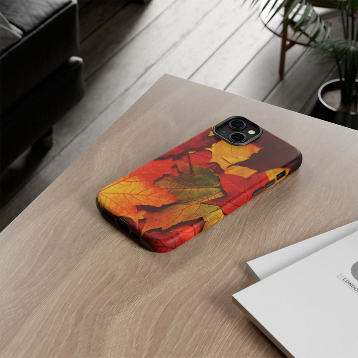 Autumn Fall Leaves Gift Cute Phone Case for, Samsung Galaxy S24, S23, S22, S21, IPhone 16 Case | Iphone 15, Iphone 14, IPhone 13 Case Mom Dad Gift - Studio40ParkLane