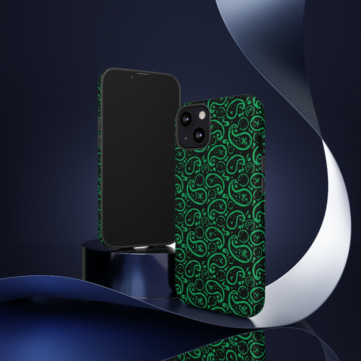 Cute IPhone Case | iPhone 15 Case | iPhone 15 Pro Max Case, Iphone 14 Case, Iphone 14 Pro Max Case IPhone Case for Art Lovers, Paisley Green - Studio40ParkLane