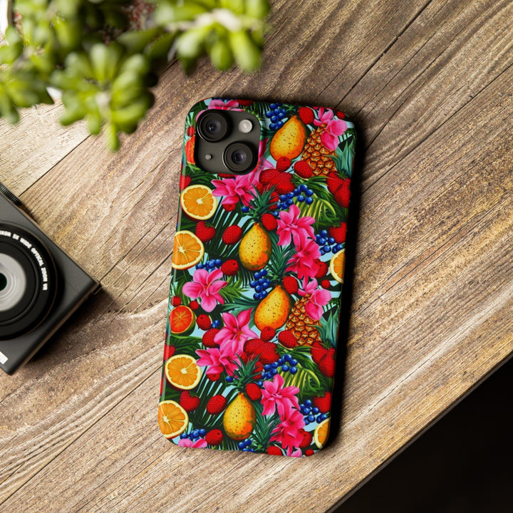 Slim Cute Phone Cases for Iphone - | iPhone 15 Case | iPhone 15 Pro Max Case, Iphone 14 Case, Iphone 14 Pro Max, Iphone 13, Summer Mixed Fruit - Studio40ParkLane