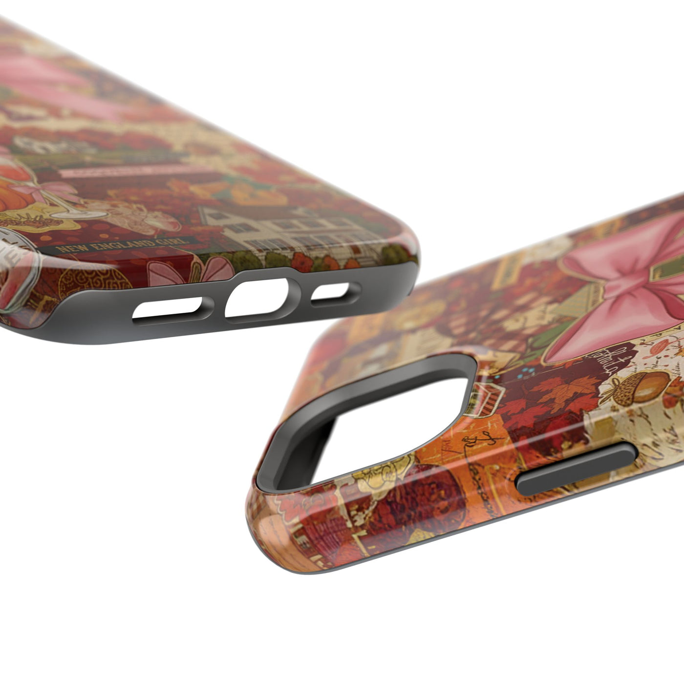 New England Fall Coquette Collage Tough Magsafe Cute Phone Cases for Iphone | iPhone 15 Pro Max Case, Iphone 14, Iphone 14 13 12 11 10 9 8 7 - Studio40ParkLane