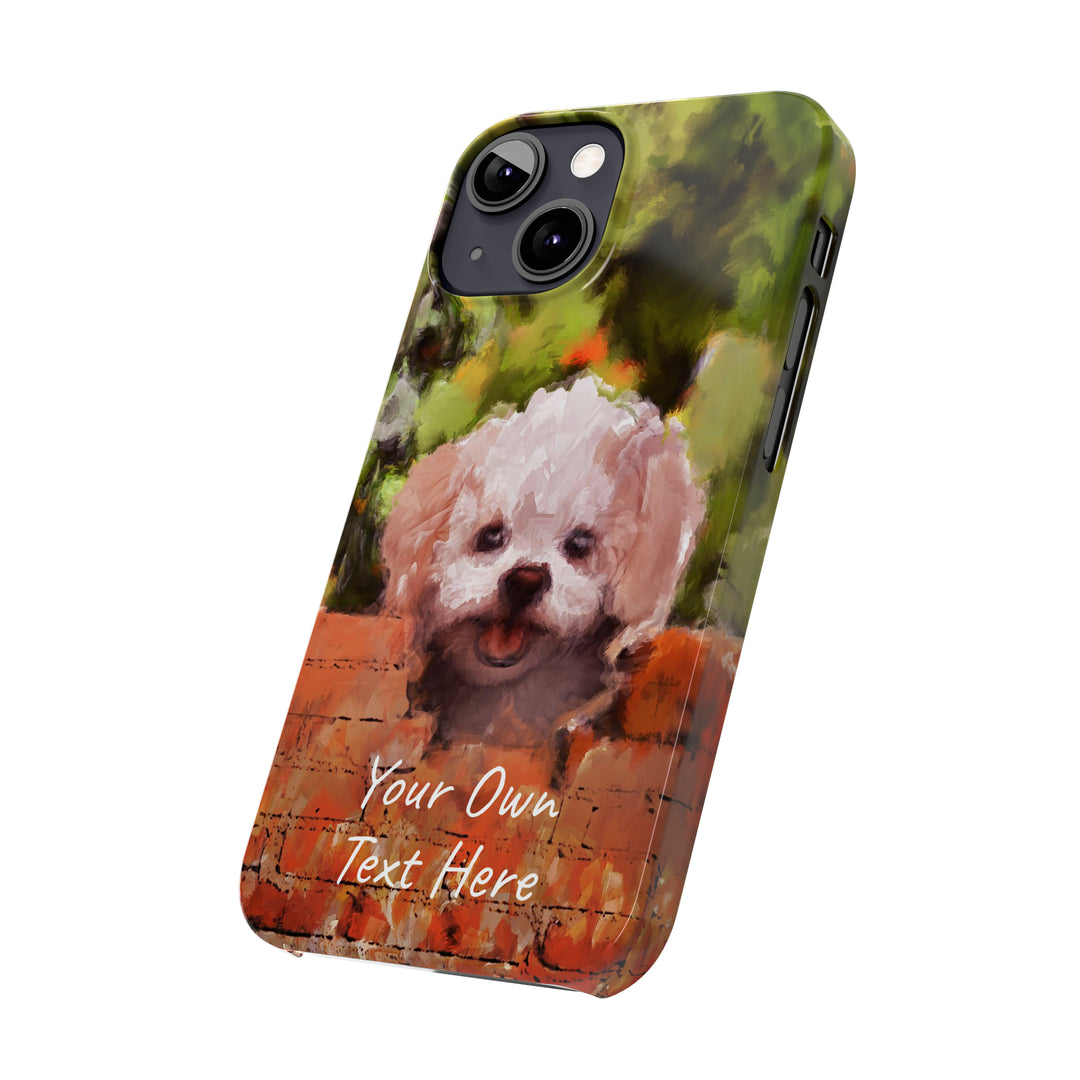 Slim Personalized Cute iPhone Cases - | iPhone 15 Case | iPhone 15 Pro Max Case, Iphone 14 Case, Iphone 14 Pro Max, Iphone 13, Bichon Frise Dog - Studio40ParkLane
