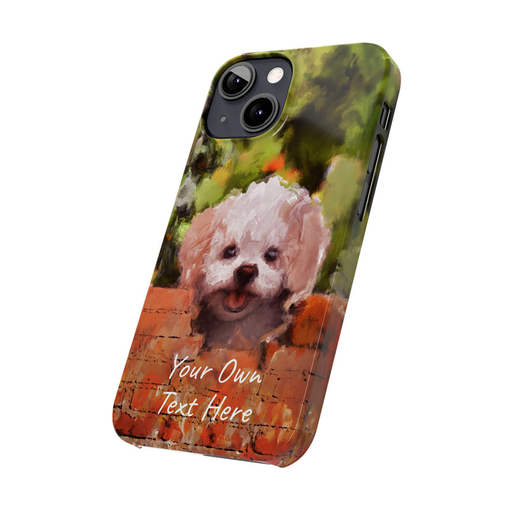 Slim Personalized Cute iPhone Cases - | iPhone 15 Case | iPhone 15 Pro Max Case, Iphone 14 Case, Iphone 14 Pro Max, Iphone 13, Bichon Frise Dog - Studio40ParkLane