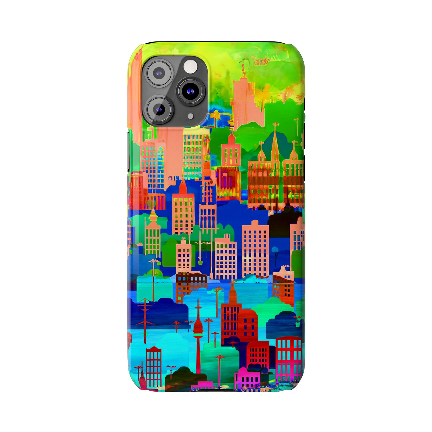 Slim Cute iPhone Cases - | iPhone 15 Case | iPhone 15 Pro Max Case, Iphone 14 Case, Iphone 14 Pro Max, Iphone 13, Summer City Skyline