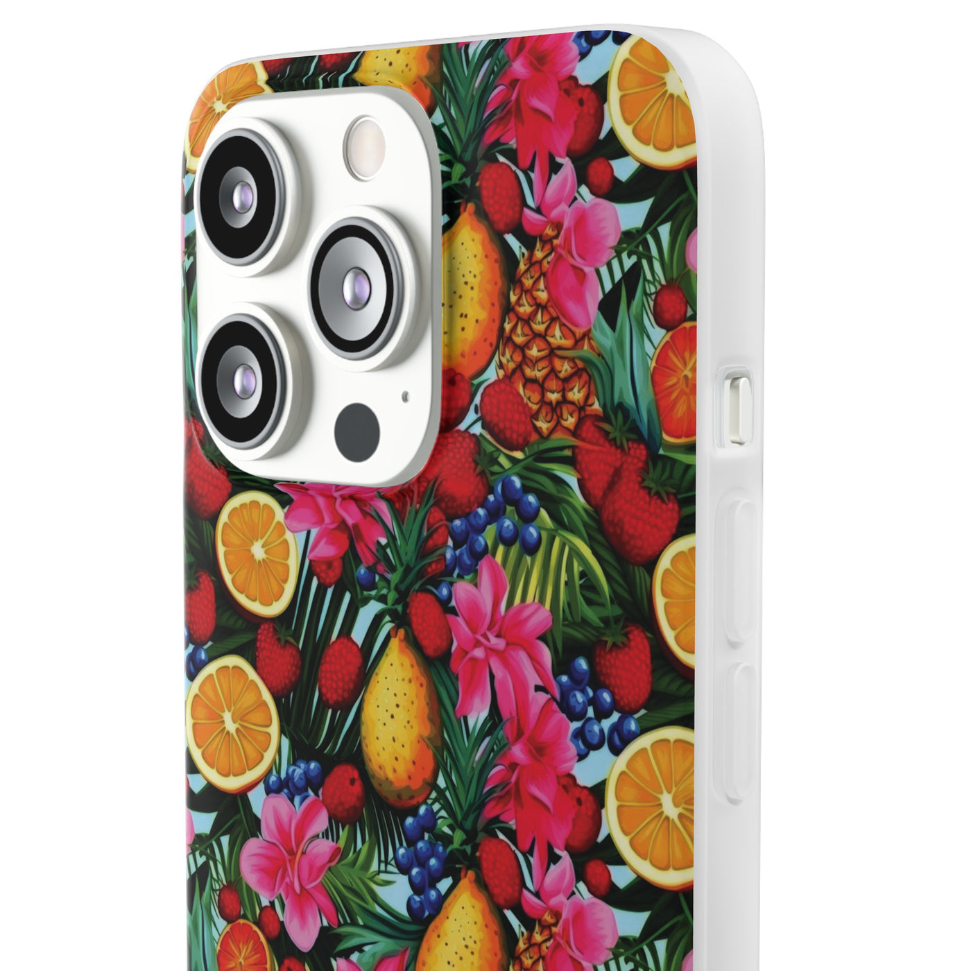 Cute Flexi Phone Cases, For Iphones and Samsung Galaxy Phones, Summer Mixed Fruit, Galaxy S23 Phone Case, Samsung S22 Case, Samsung S21, Iphone 15, Iphone 14, Iphone 13