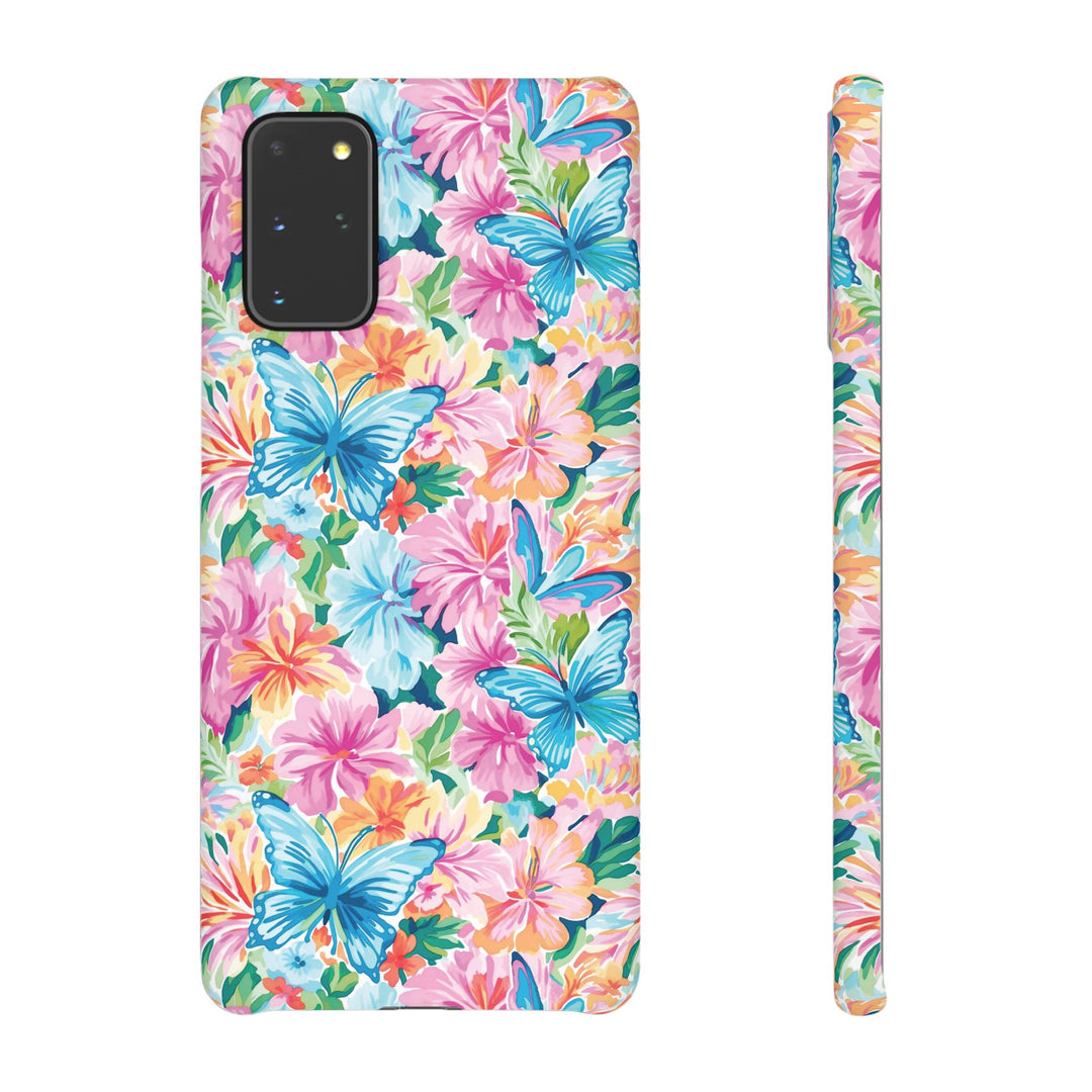 Sleek Snap Butterflies Flowers Cute Phone Case for iPhone 16 15 14 13 12 11 X Xs Max Xr Pro Plus Samsung Galaxy S24 S23 S22 S21 S20 Ultra
