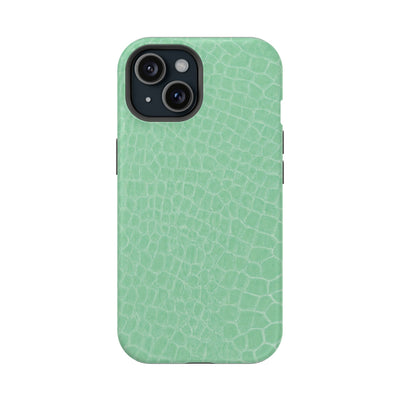 Non Leather Mint Color Pattern Magsafe Cute Phone Case for Iphone Gift for Her, | iPhone 15 Case | iPhone 15 Pro Max Case, Iphone 14, Iphone 14 Pro Max, Iphone 13, Iphone 16 - Studio40ParkLane