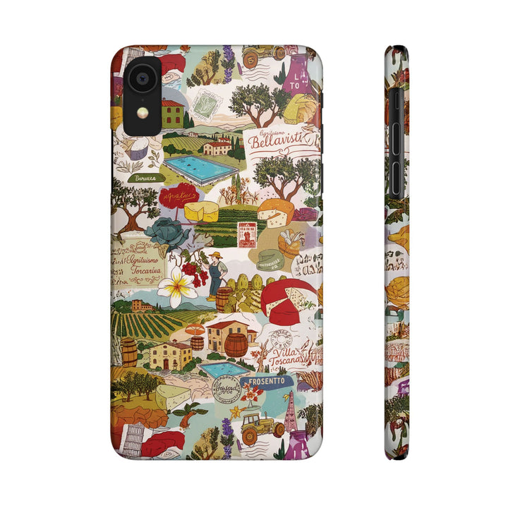 Slim Italy Tuscany Coquette Collage Cute Phone Case for Iphone 17 - | iPhone 16 Pro Max Case | iPhone 15 Case Iphone 14 13 12 11 10 9 8 7 - Studio40ParkLane