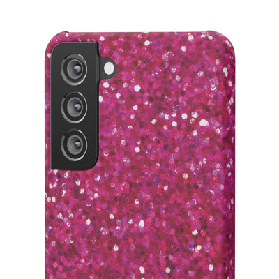 Snap Non-Glitter Muted Pink Play on "Faux" Glitter Effect Cute Phone Cases for Samsung and Iphone, 16, 15, 14, S24, S23, S22, S21, S20, Plus and Ultra