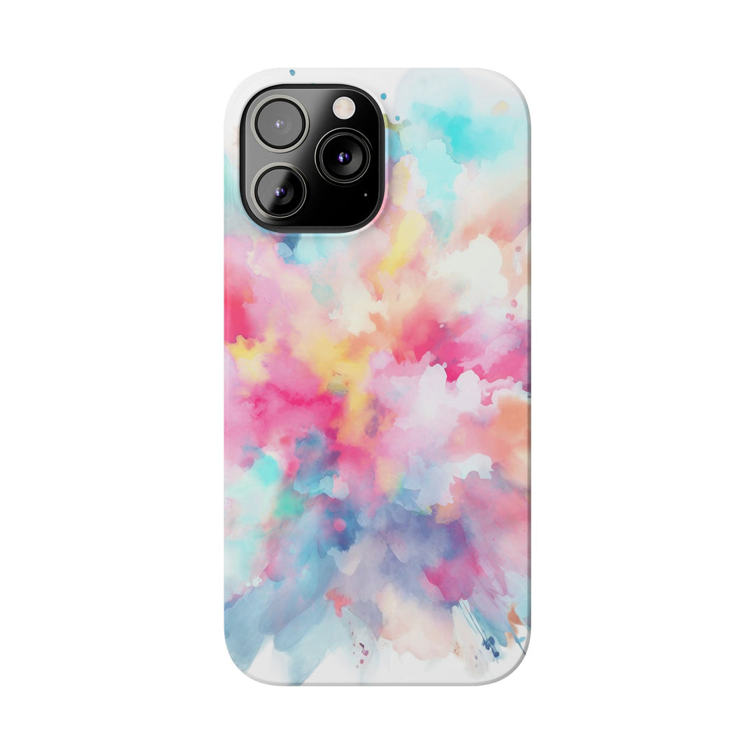 Slim Paint Splash Pink Gift for Her Cute Phone Cases for Iphone 16 Pro Max | iPhone 15 Case | iPhone 15 Pro Max Case, Iphone 14, Iphone 14 Pro Max, Iphone 13 12 11 8 7 - Studio40ParkLane