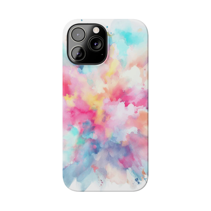 Slim Paint Splash Pink Gift for Her Cute Phone Cases for Iphone 16 Pro Max | iPhone 15 Case | iPhone 15 Pro Max Case, Iphone 14, Iphone 14 Pro Max, Iphone 13 12 11 8 7 - Studio40ParkLane