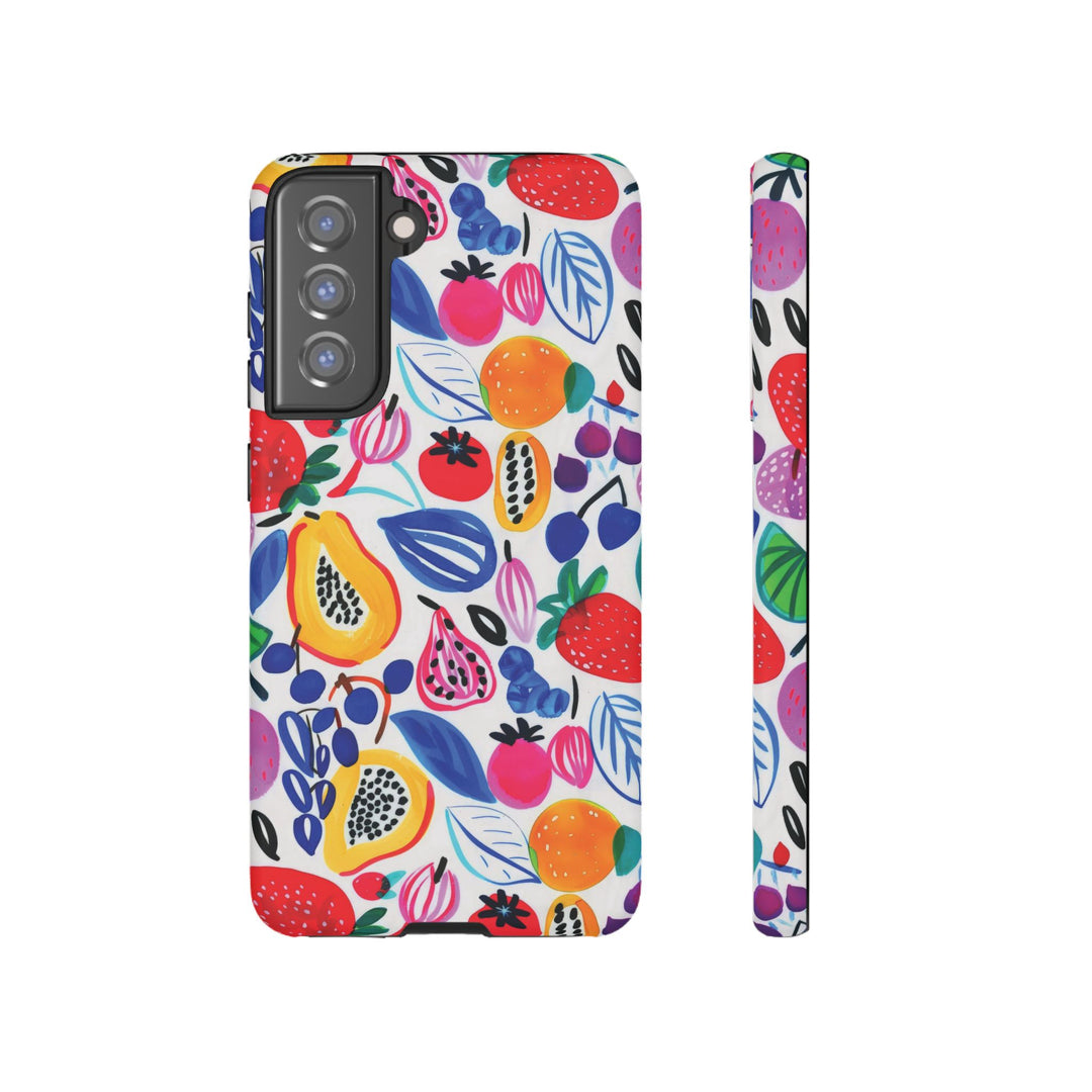 Premium Tough Summer Fruit Collage Gift for Her Cute Phone Cases for Samsung and Iphone, 16, 15, 14, S24, S23, S22, S21, S20, Plus, Ultra, Pro - Studio40ParkLane