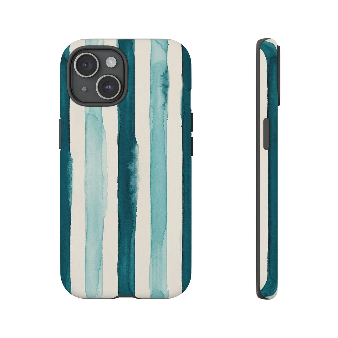 Tough Cute Green Stripes Phone Case, for IPhone 17 Pro Max | Iphone 17 Air, Iphone 16, IPhone 15, 14 13 12, Samsung Galaxy S26, S25, S24, S23