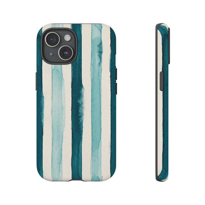 Tough Cute Green Stripes Phone Case, for IPhone 17 Pro Max | Iphone 17 Air, Iphone 16, IPhone 15, 14 13 12, Samsung Galaxy S26, S25, S24, S23