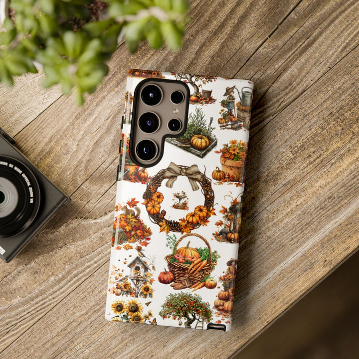 Impact Resistant, Fall Leaves Collage, Cute Phone Cases for Samsung S24, S23, S22, S21, IPhone 15 pro Iphone 14 pro Iphone 13 IPhone 12 Iphone 11 - Studio40ParkLane