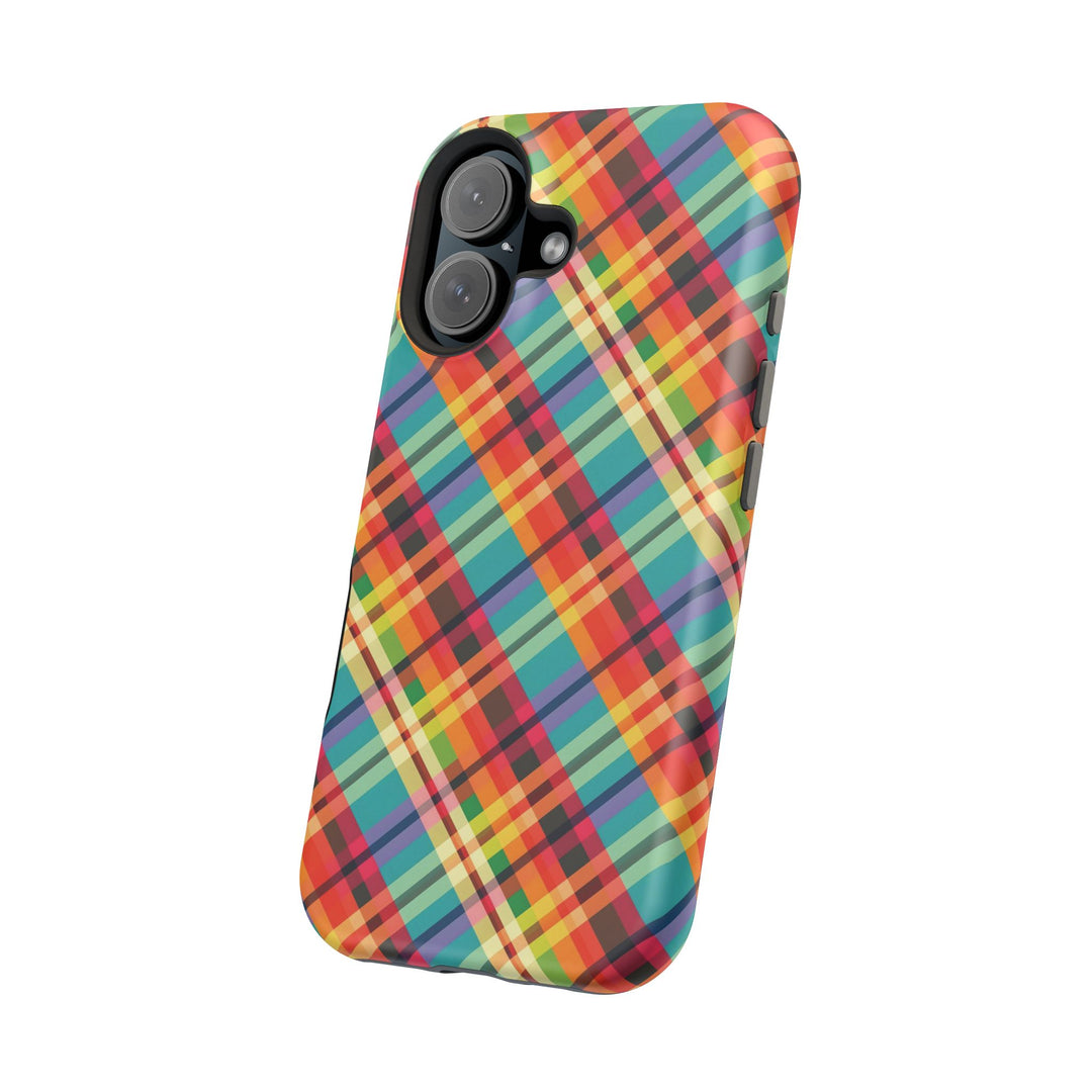 Checkered Plaid Magsafe Gift for Her Cute Phone Case for Iphone, | iPhone 16 | iPhone 15 Pro Max, Iphone 14 Pro Max, 13 12 11 10 9 8 7 - Studio40ParkLane