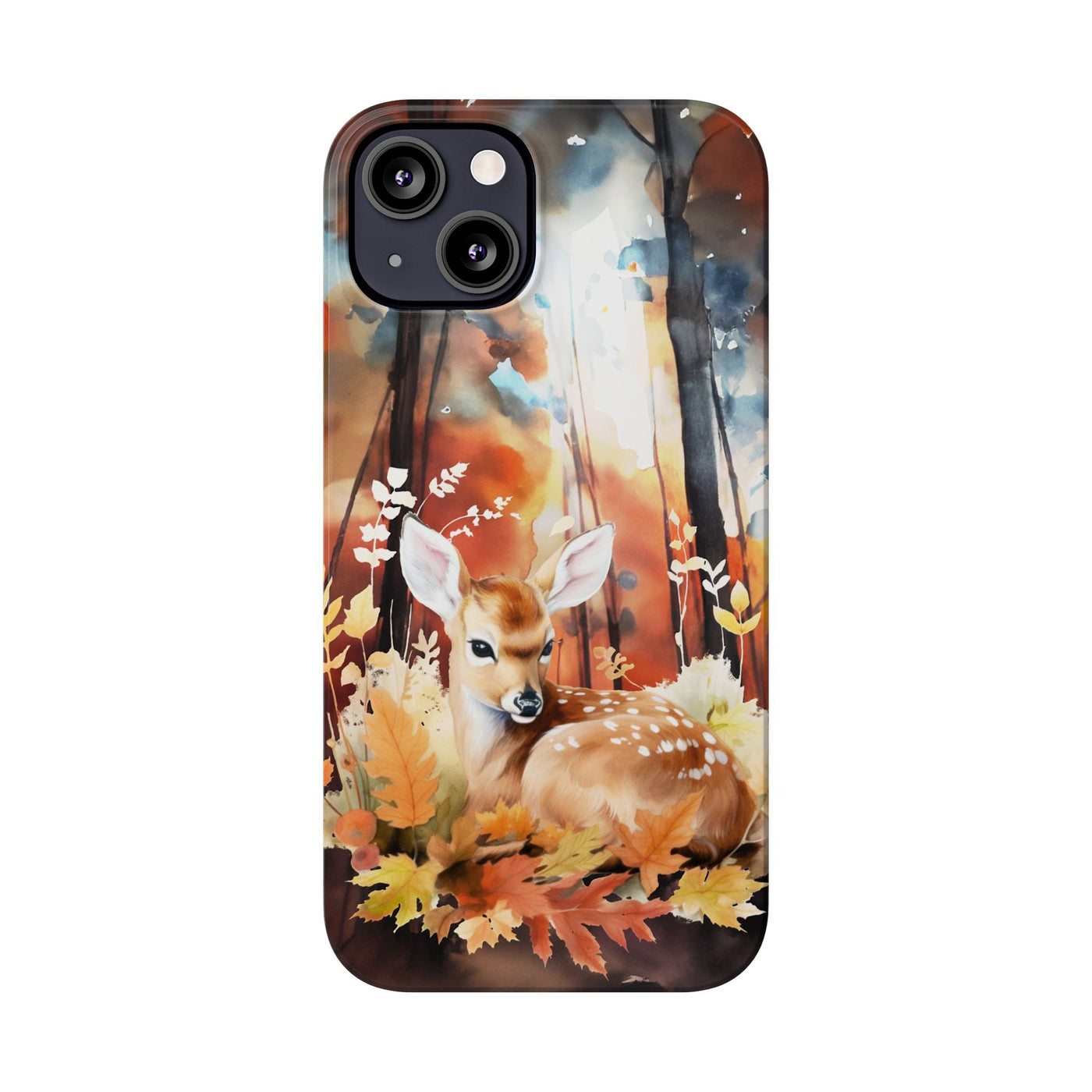 Slim Fall Autumn Forest Deer Gift for Her Cute Phone Cases for Iphone 16 | iPhone 15 Case | iPhone 15 Pro Max Case, Iphone 14, Iphone 14 Pro Max, Iphone 13, Slim