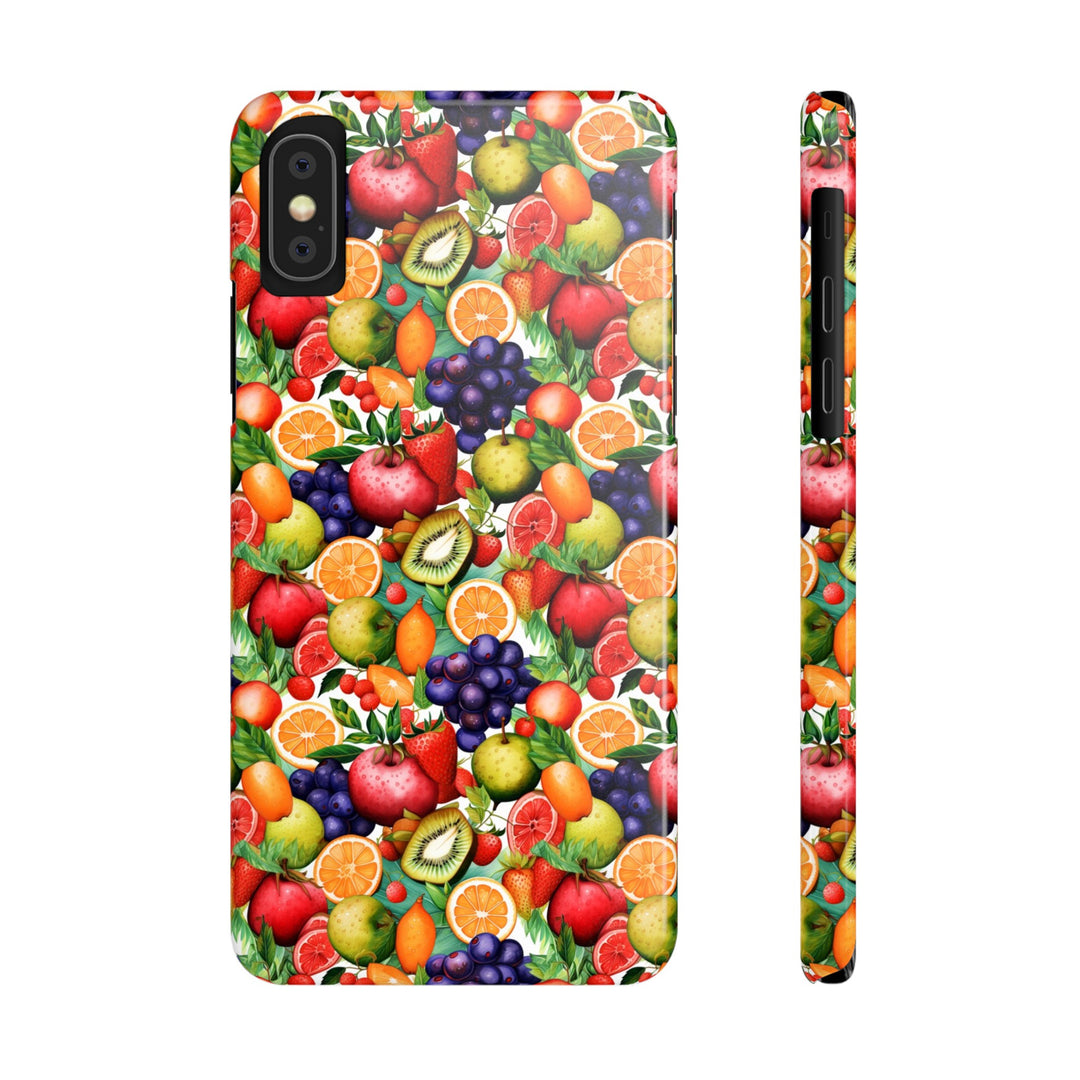 Slim Cute Phone Cases for Iphone | iPhone 15 Case | iPhone 15 Pro Max Case, Iphone 14, Iphone 14 Pro Max, Iphone 13, Summer Fruit Mix Selection - Studio40ParkLane