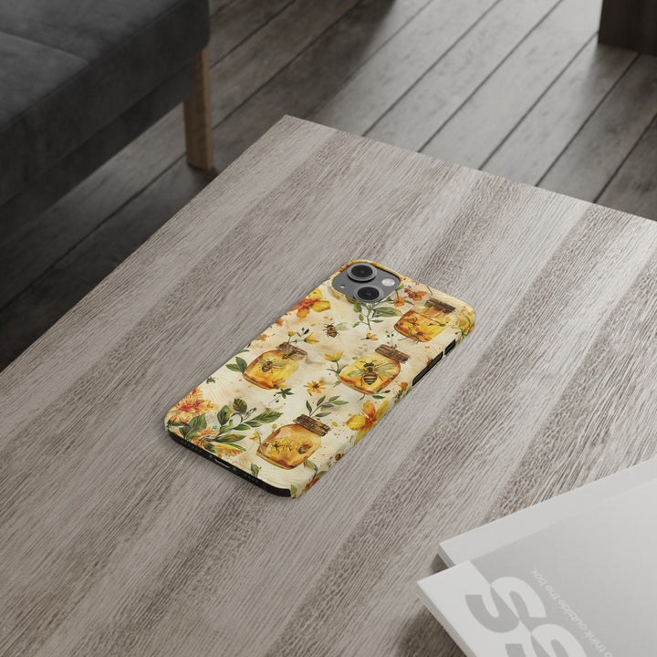 Slim Cute Phone Cases for Iphone | iPhone 15 Case | iPhone 15 Pro Max Case, Iphone 14, Iphone 14 Pro Max, Iphone 13, Honey Bees Yellow - Studio40ParkLane