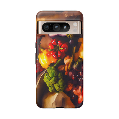 Impact Resistant, Fall Farm Vegetables, Cute Phone Cases for Samsung S24, S23, S22, S21, IPhone 15 pro Iphone 14 pro Iphone 13 IPhone 12 Iphone 11