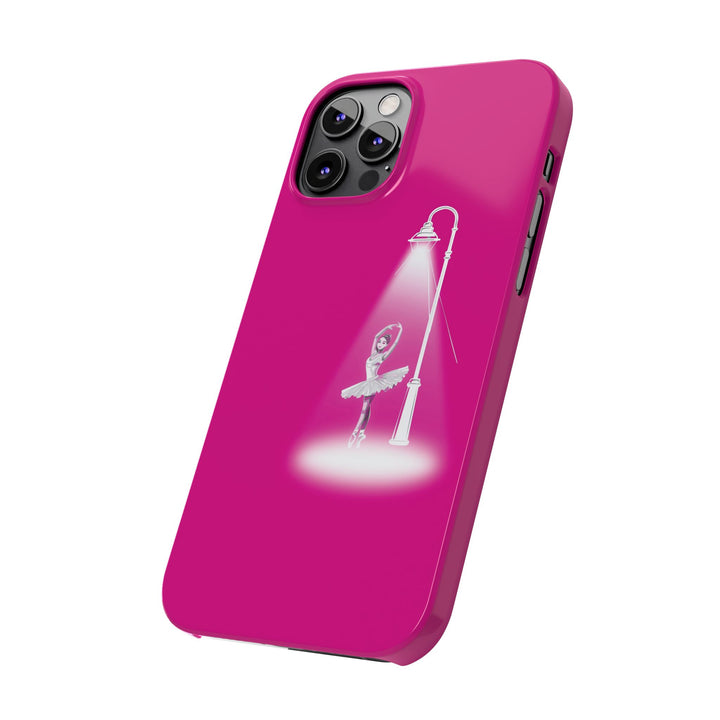 Slim Pink Ballet Dancer Spotlight Gift for Her Cute Phone Cases for Iphone 16 Pro Max | iPhone 15 Case | iPhone 15 Pro Max Case, Iphone 14, 13, 12, 11, 10, 8, 7 - Studio40ParkLane