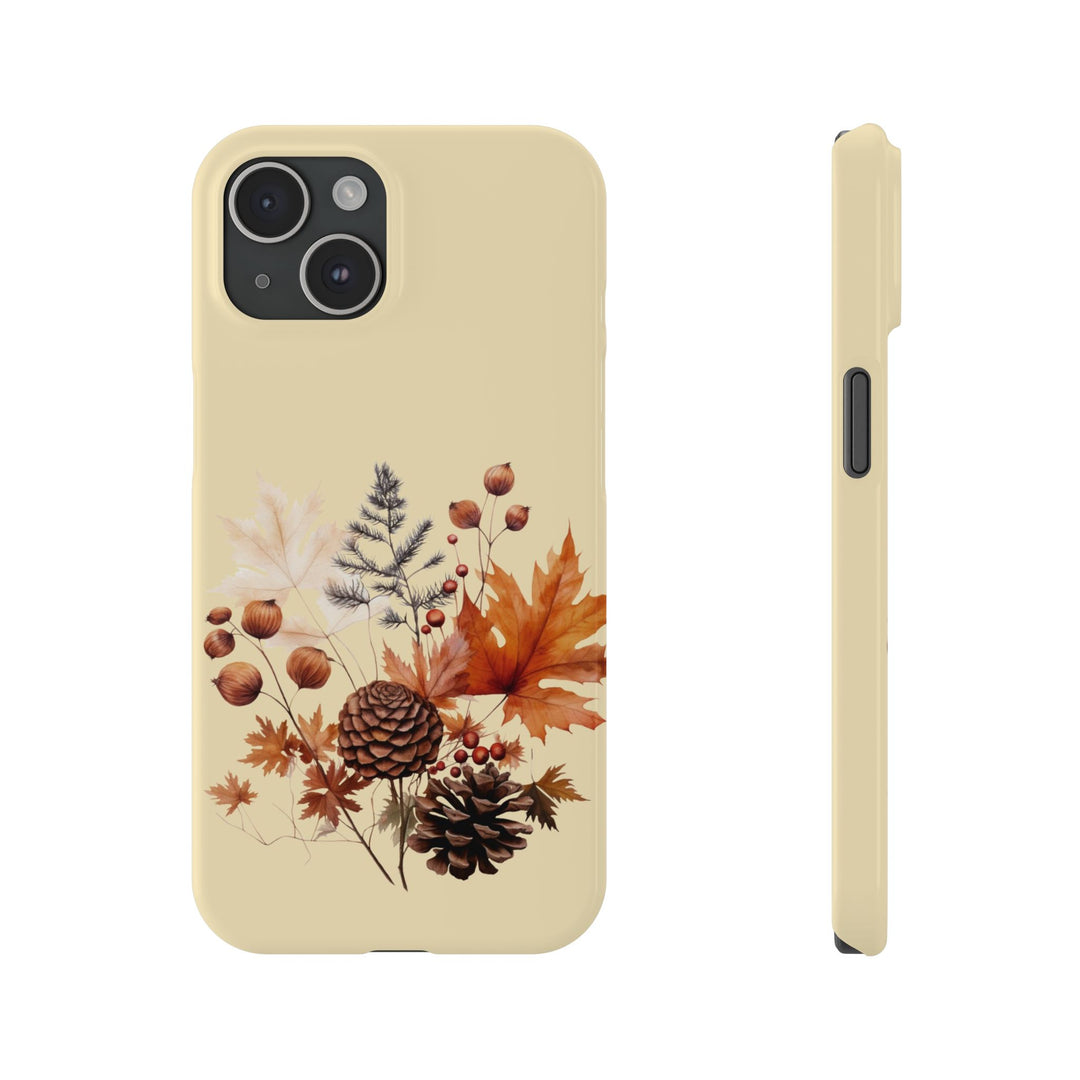 Slim Fall Leaves Foliage Cute Phone Cases for Iphone 16 | iPhone 15 Case | iPhone 15 Pro Max Case, Iphone 14, Iphone 14 Pro Max, Iphone 13, Slim Mom Dad Gift - Studio40ParkLane