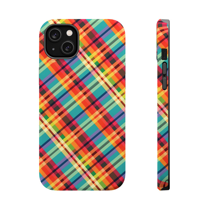 Checkered Plaid Magsafe Gift for Her Cute Phone Case for Iphone, | iPhone 16 | iPhone 15 Pro Max, Iphone 14 Pro Max, 13 12 11 10 9 8 7 - Studio40ParkLane