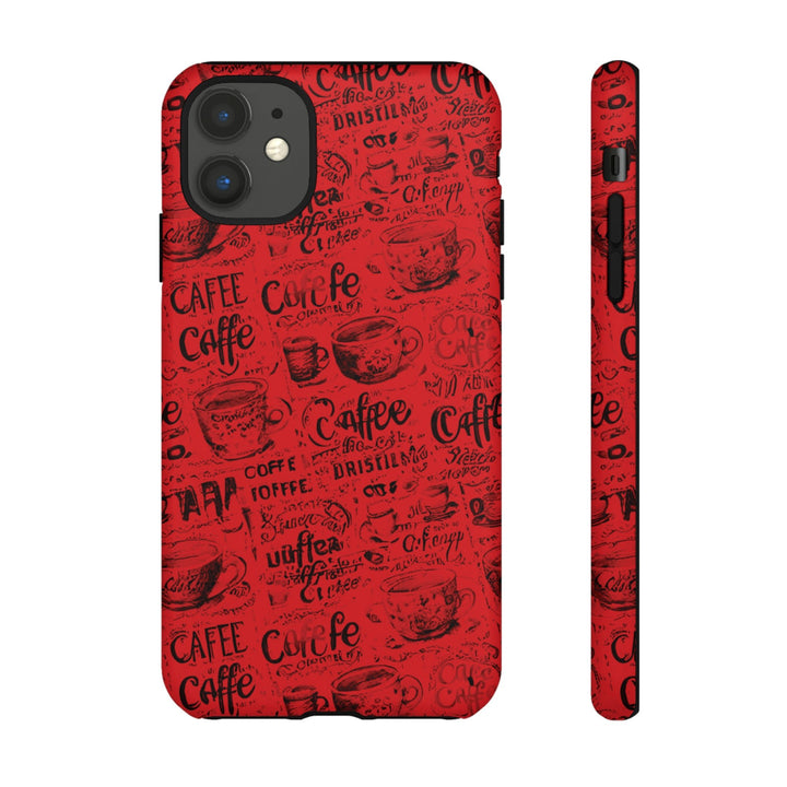 Cute IPhone Case | Red Black Coffee, iPhone 15 Case | iPhone 15 Pro Case, Iphone 14 Case, Iphone 14 Pro Max Case, Protective Iphone Case - Studio40ParkLane