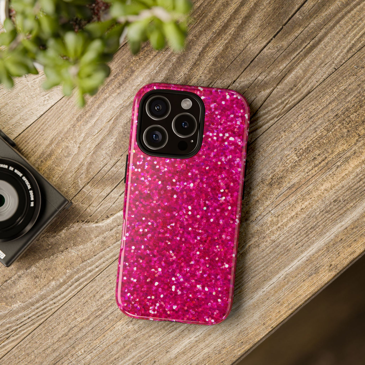 Pink Glitter Cute Phone Case, for IPhone 16 pro Max | Iphone 15, Iphone 14, IPhone 13 Case, 11 8 7, Samsung Galaxy S24, S23, S22, S21, 2 Layer Protection