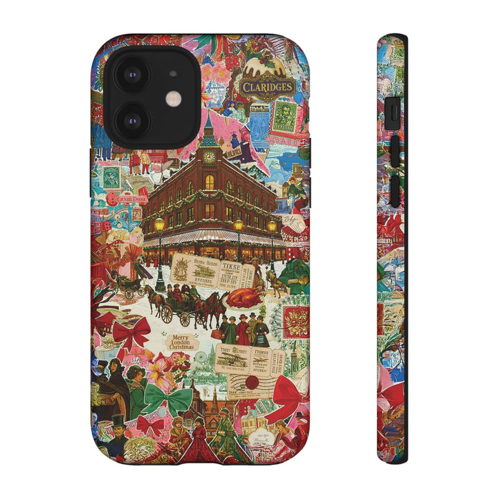 Aesthetic Tough London Coquette Collage Premium Phone Case - For iPhone 17 Pro Max iPhone 16 Pro iPhone 15 Iphone 14 Plus 13 Pro 12 11 10 XR - Studio40ParkLane