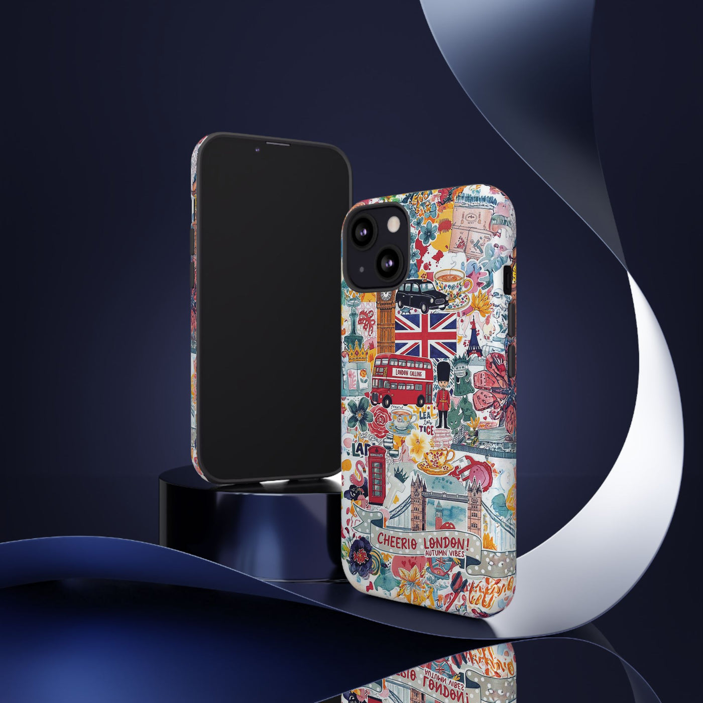 London England Coquette Collage Tough Premium Phone Case - For iPhone 17 Pro Max iPhone 16 Pro iPhone 15 Iphone 14 Plus 13 Pro 12 11 10 XR - Studio40ParkLane