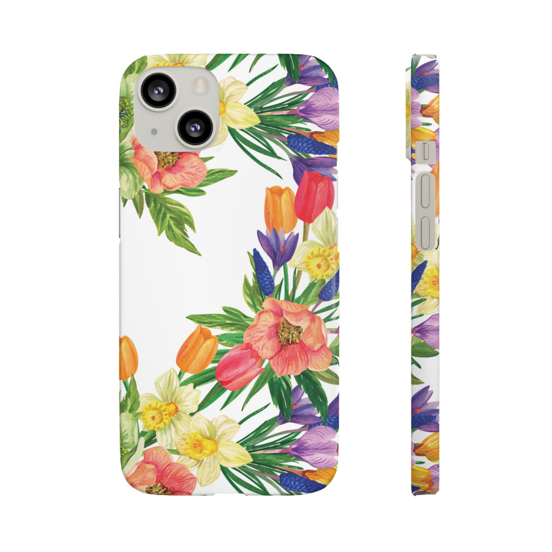 Sleek Snap Spring Summer Flowers Cute Phone Case for iPhone 16 15 14 13 12 11 X Xs Max Xr Pro Plus Samsung Galaxy S24 S23 S22 S21 S20 Ultra