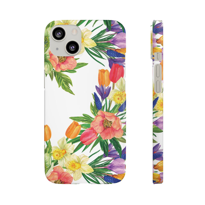 Sleek Snap Spring Summer Flowers Cute Phone Case for iPhone 16 15 14 13 12 11 X Xs Max Xr Pro Plus Samsung Galaxy S24 S23 S22 S21 S20 Ultra