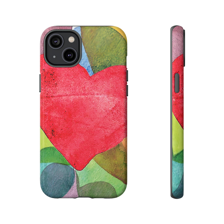 Cute IPhone Case | iPhone 15 Case | iPhone 15 Pro Max Case, Iphone 14 Case, Iphone 14 Pro Max Case IPhone Case for Art Lovers, Red Heart - Studio40ParkLane