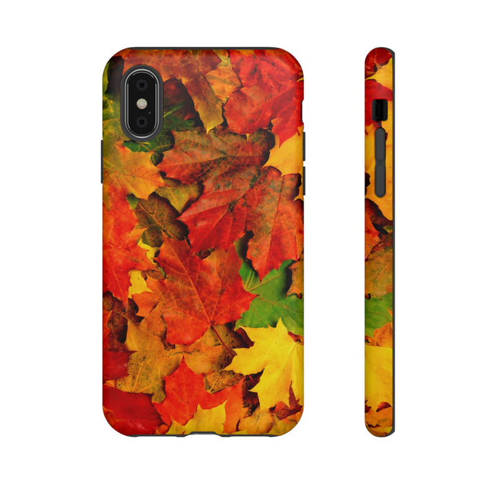 Fall Leaves Impact Resistant, Cute Phone Cases for Samsung S24, S23, S22, S21, IPhone 15 pro Iphone 14 pro Iphone 13 IPhone 12 Iphone 11 - Studio40ParkLane
