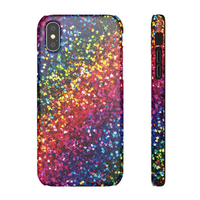 Snap Non-Glitter Muted Color Play on "Faux" Glitter Effect Cute Phone Cases for Samsung and Iphone, 16, 15, 14, S24, S23, S22, S21, S20, Plus and Ultra