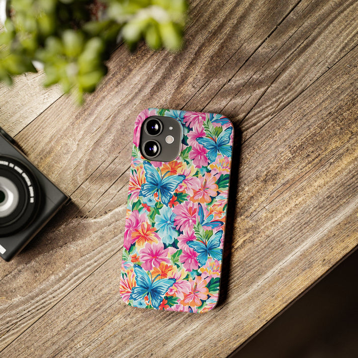 Slim Butterflies Flowers Gift for Her Cute Phone Cases for Iphone 16 Pro Max | iPhone 15 Case | iPhone 15 Pro Max Case, Iphone 14, 13, 12, 11, 10, 8, 7 - Studio40ParkLane